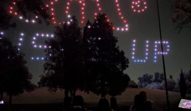 TUSKS UP FROM SLC DRONE SHOW