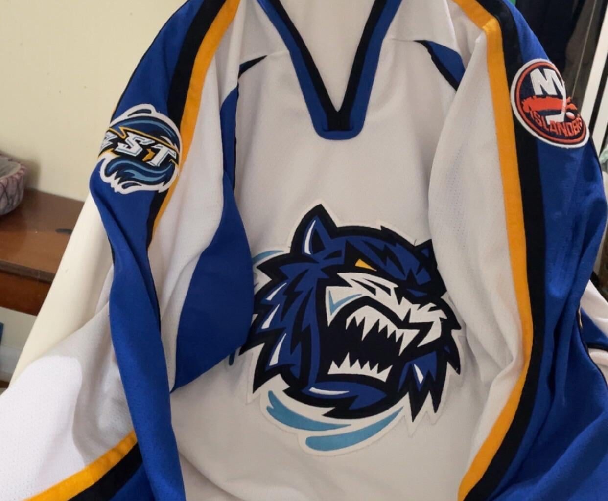 Found inaugural year Bridgeport Sound Tigers jersey