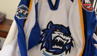 Found inaugural year Bridgeport Sound Tigers jersey