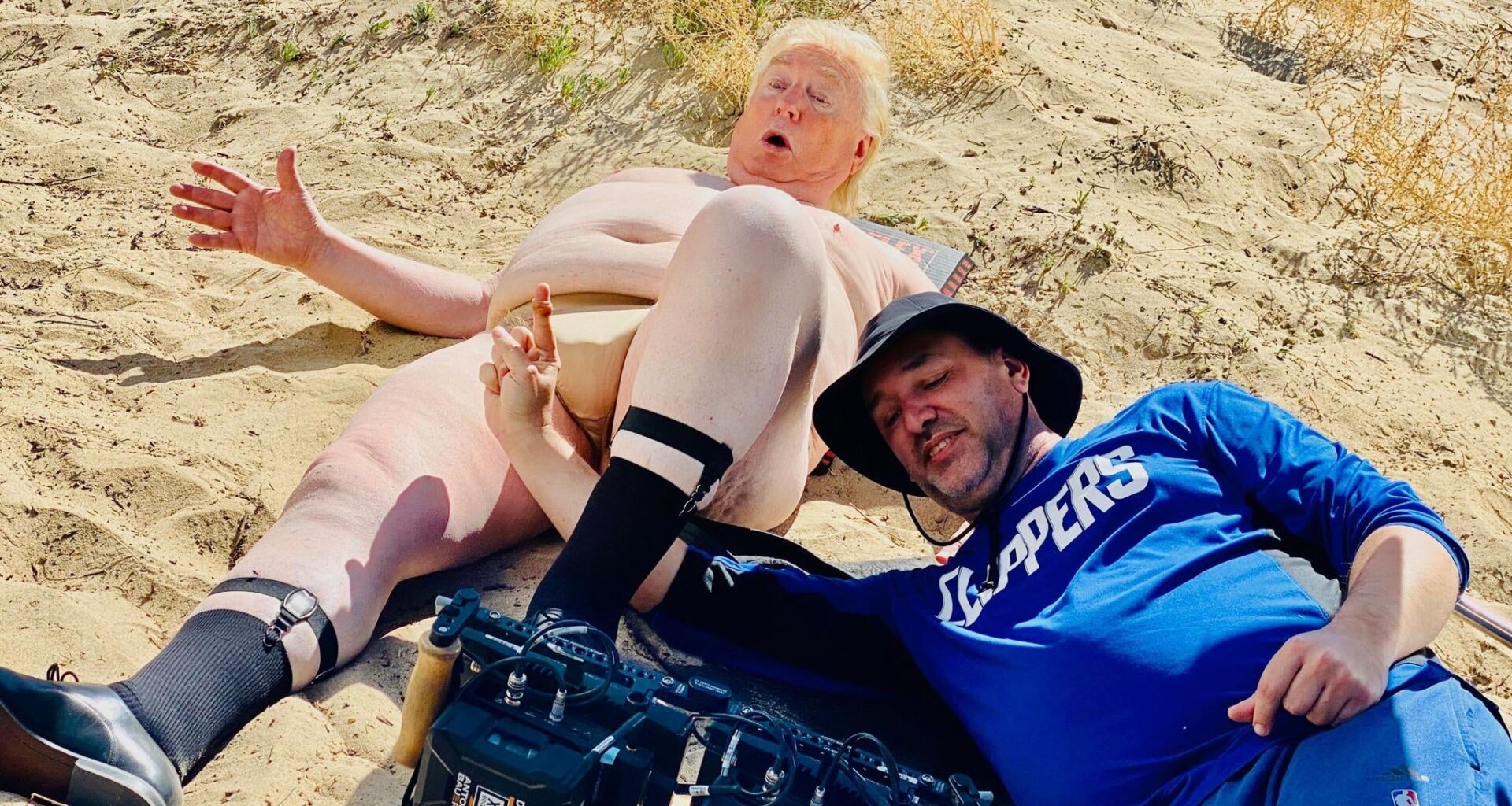 Trey Parker, Co-Creator of South Park, rocking Clips gear in behind-the-scenes image from the most recent episode!