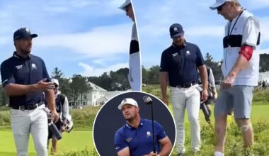 Bryson DeChambeau's 'uncomfortable exchange' with British Open ball spotter divides fans