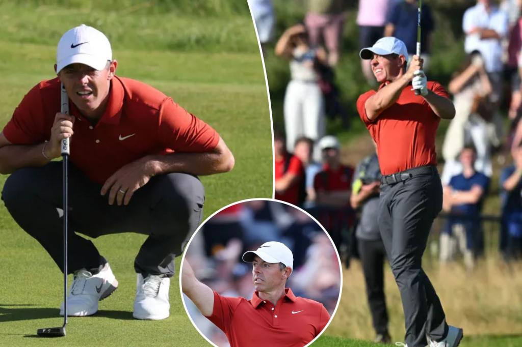 Rory McIlroy makes charge at British Open 'moving day'