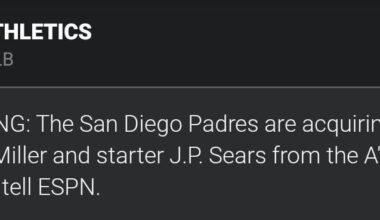 Mason Miller traded. Why do I still care? FJF