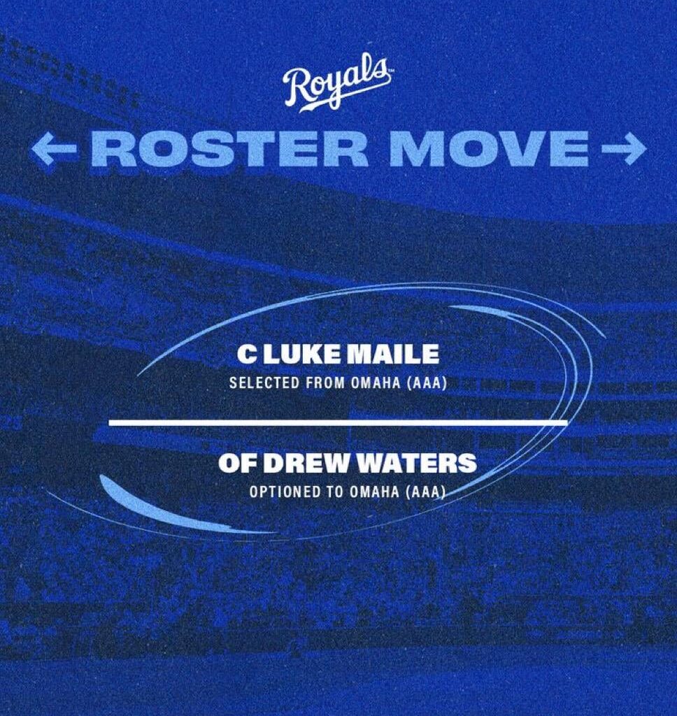 Drew Waters sent down Luke Maile called up