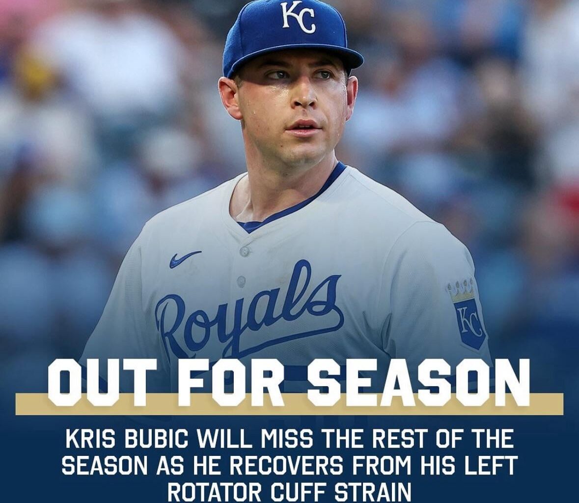 Bad news. Kris bubic is out