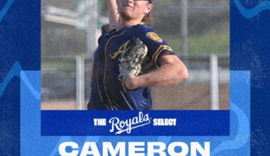 Royals draft Cameron Millar (RHP, Alhambra [CA] HS) with the 97th overall pick.