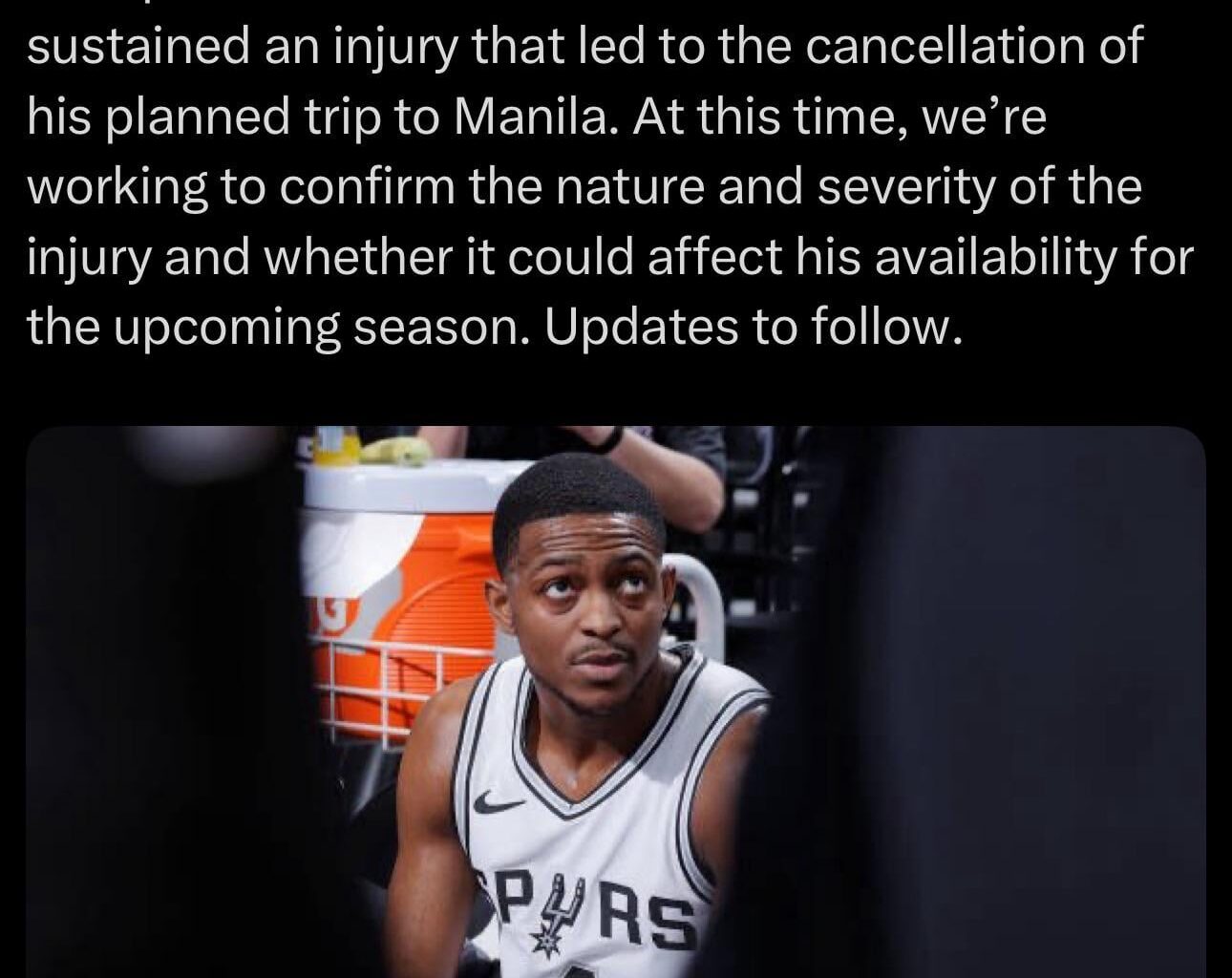 Hope it’s nothing serious