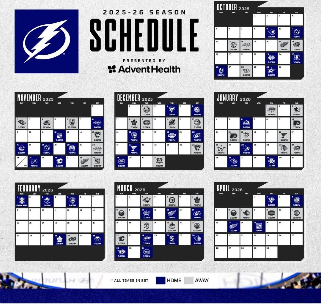 Regular season schedule released