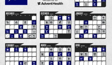 Regular season schedule released