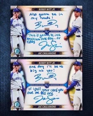 Junior & Jac clearly having a good time with the banter…