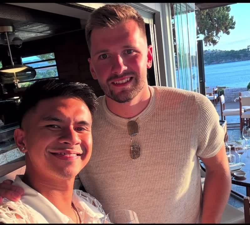 Skinny Luka spotted in Athens, Greece.