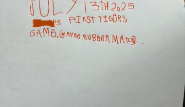 I think my boy is excited for his first game...