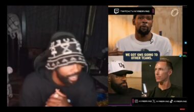 Kyrie: How Steve (Nash) ended up becoming our head coach—I’ll let K (Kevin Durant) answer that when he’s ready... when Steve became our head coach, he even admitted to me that he had his own reserves on coaching me, and I had my reserves on being coached by him