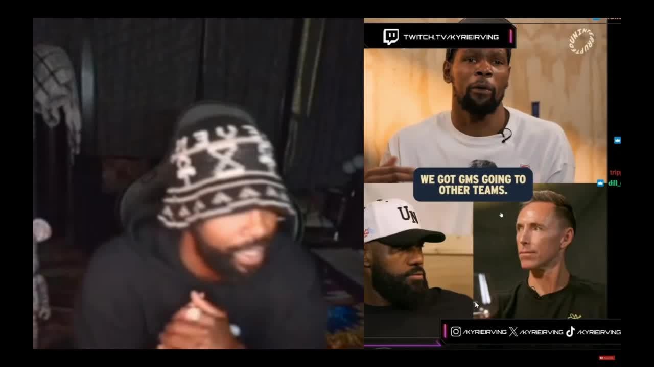Kyrie: How Steve (Nash) ended up becoming our head coach—I’ll let K (Kevin Durant) answer that when he’s ready... when Steve became our head coach, he even admitted to me that he had his own reserves on coaching me, and I had my reserves on being coached by him