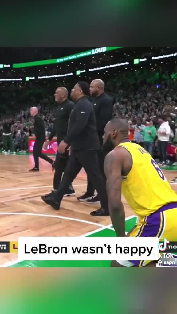 LeBron complains about the no call on Tatum’s contest on the potential game winner in 2023