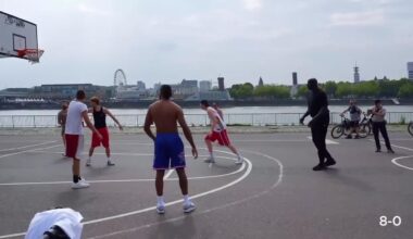 Dark Nowitzki playing some streetball in Germany