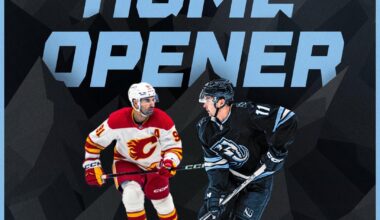 The home opener for the Utah Mammoth will be played on Oct. 15 against the Calgary Flames. Tusks Up!