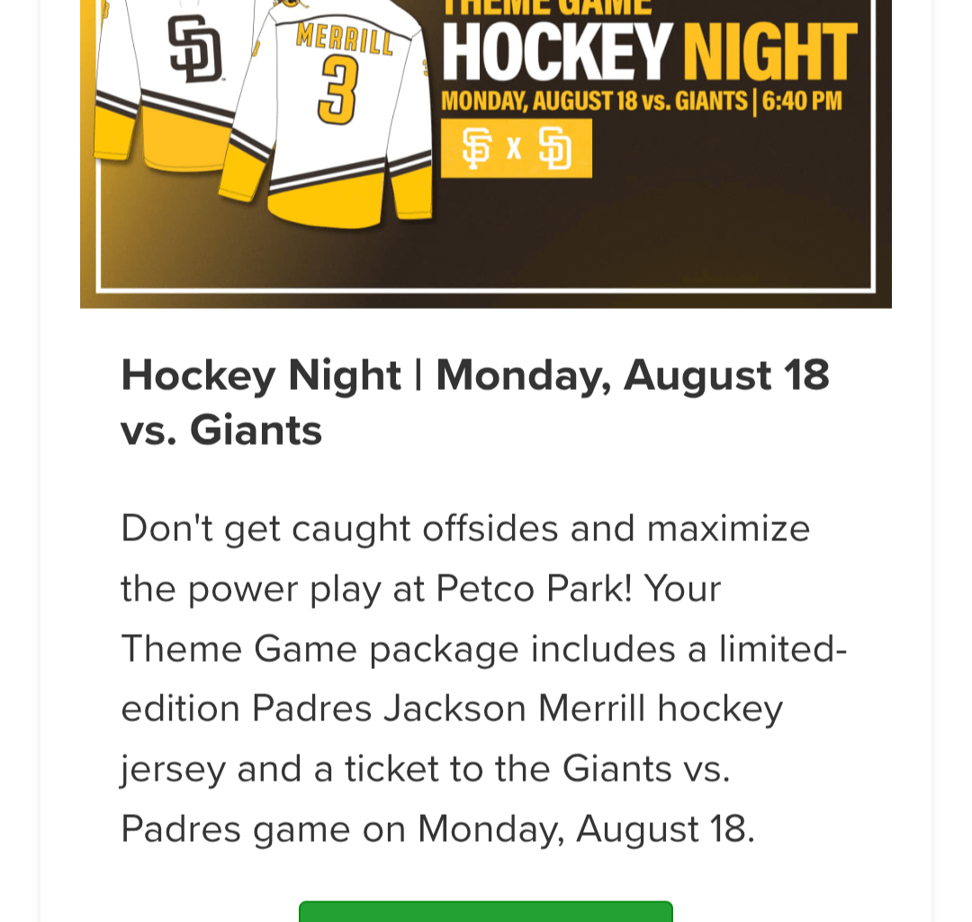 Hockey Night Theme Game Announced!