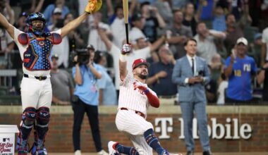 Kyle Schwarber's 3 homers in All-Star Game's first tiebreaking swing-off lift NL over AL
