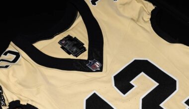 Saints reveal alternate gold jerseys