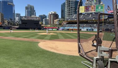 [Cassavell] Michael King is about to pitch a third simulated inning. He’s punched out five and allowed a Trenton Brooks homer across the first two. This is a full-on sim game, too, with Single-A defenders from Lake Elsinore playing behind King.