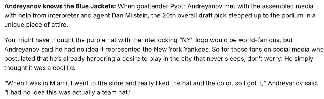 This kid just keeps making me like the pick more and more