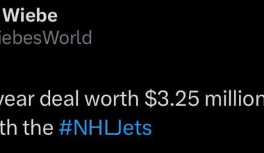 It’s a one-year deal worth $3.25 million for Nyquist with the Jets
