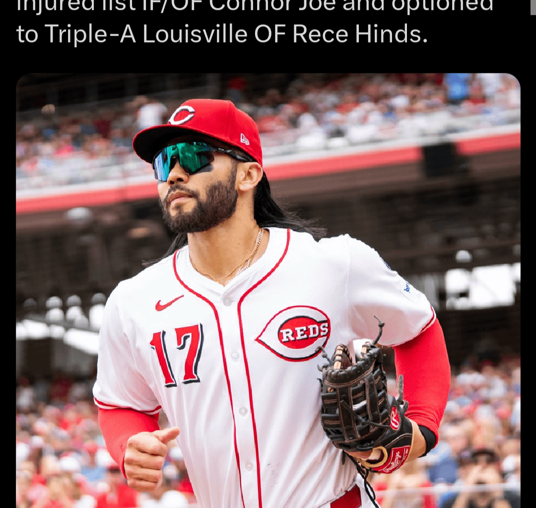 [Reds Transactions] Connor Joe Activated, Hinds to Triple-A