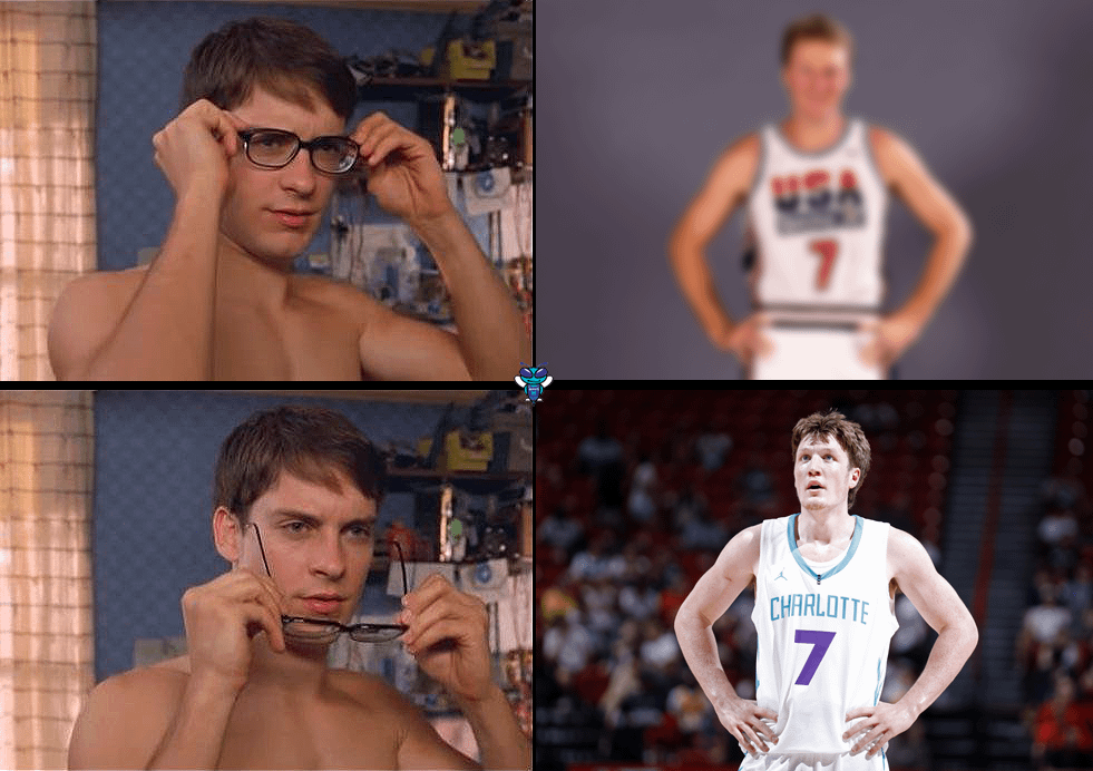 Did the Charlotte Hornets really draft two Larry Bird regens in Kon Knueppel and Liam McNeeley...? 😌