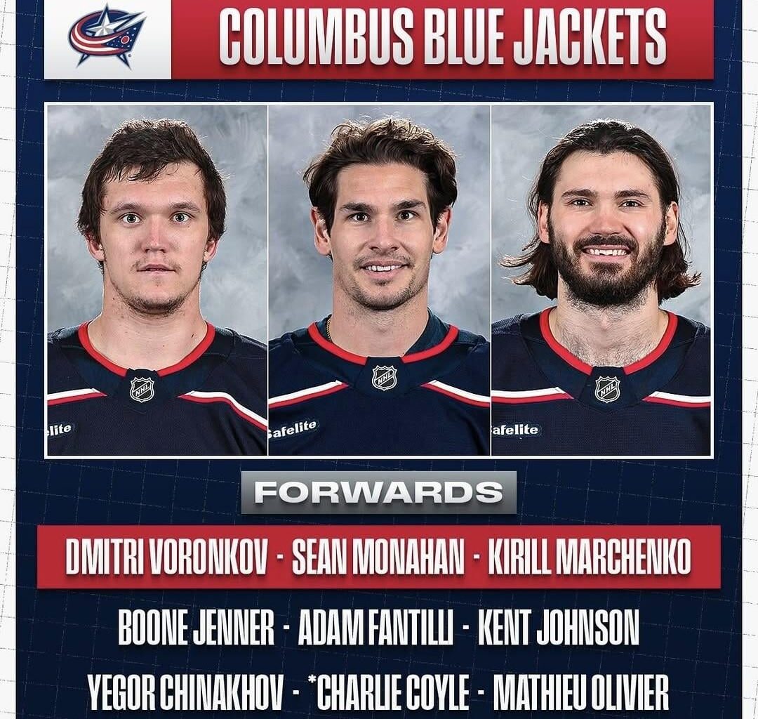 NHL's projected lineups for CBJ