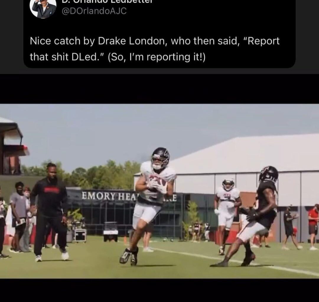 Drake London is hilarious for this