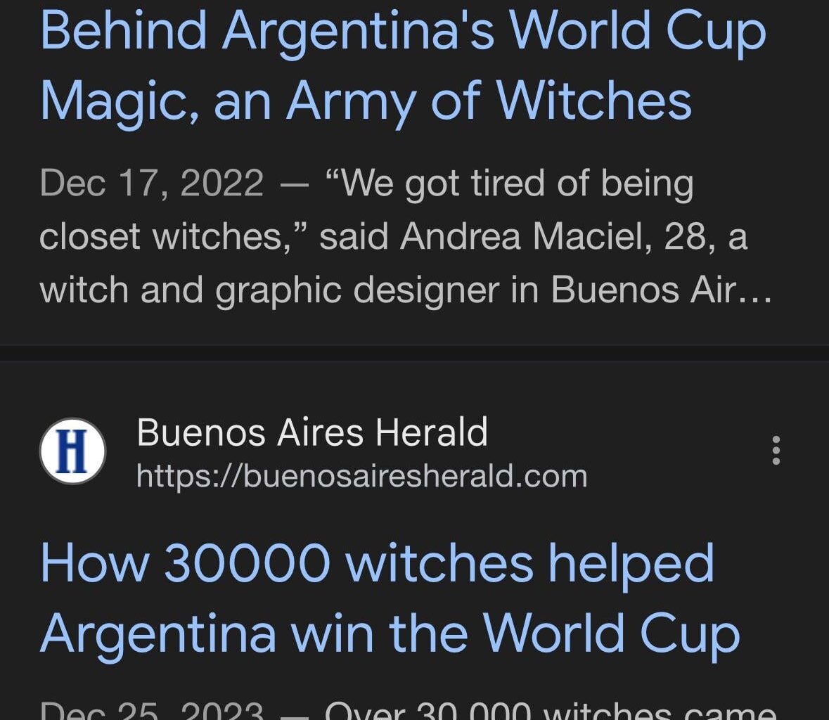 A solution to the FJF problem- Employ an army of Argentinian witches.