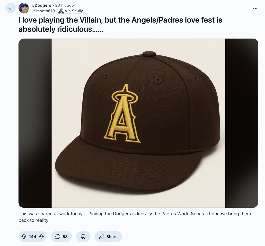 Lets check in on our neighbors over at r/Dodgers