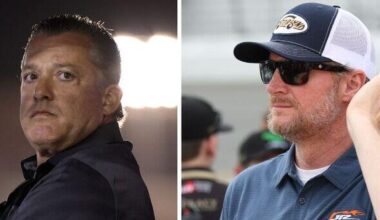 Tony Stewart punished by NASCAR for behavior after iconic Dale Earnhardt Jr win