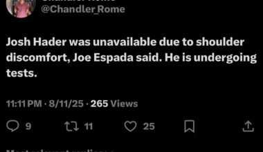Why do the baseball gods hate us so much? Praying it’s nothing