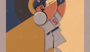 After doing the Freese game piece a few weeks back I spent a week and a bit on this piece based on the mighty Albert in game 5 of the NLCS. No AI used and the style is geometric. Influenced by Bauhaus, art-deco and early 20th Century art styles. Let me know what you think!