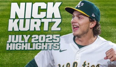 Did Nick Kurtz's HUGE July rocket him to lead the AL Rookie of the Year race? (4 HR game, .395 AVG!)