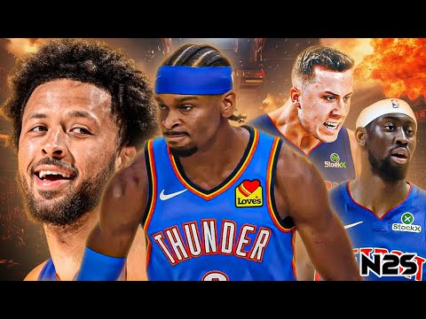 NEW LOOK PISTONS vs THUNDER - Duncan ROBINSON - Caris LEVERT - NBA 2K25