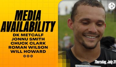 Metcalf, Smith, Clark, Wilson, Howard Media Availability (July 31) | Pittsburgh Steelers