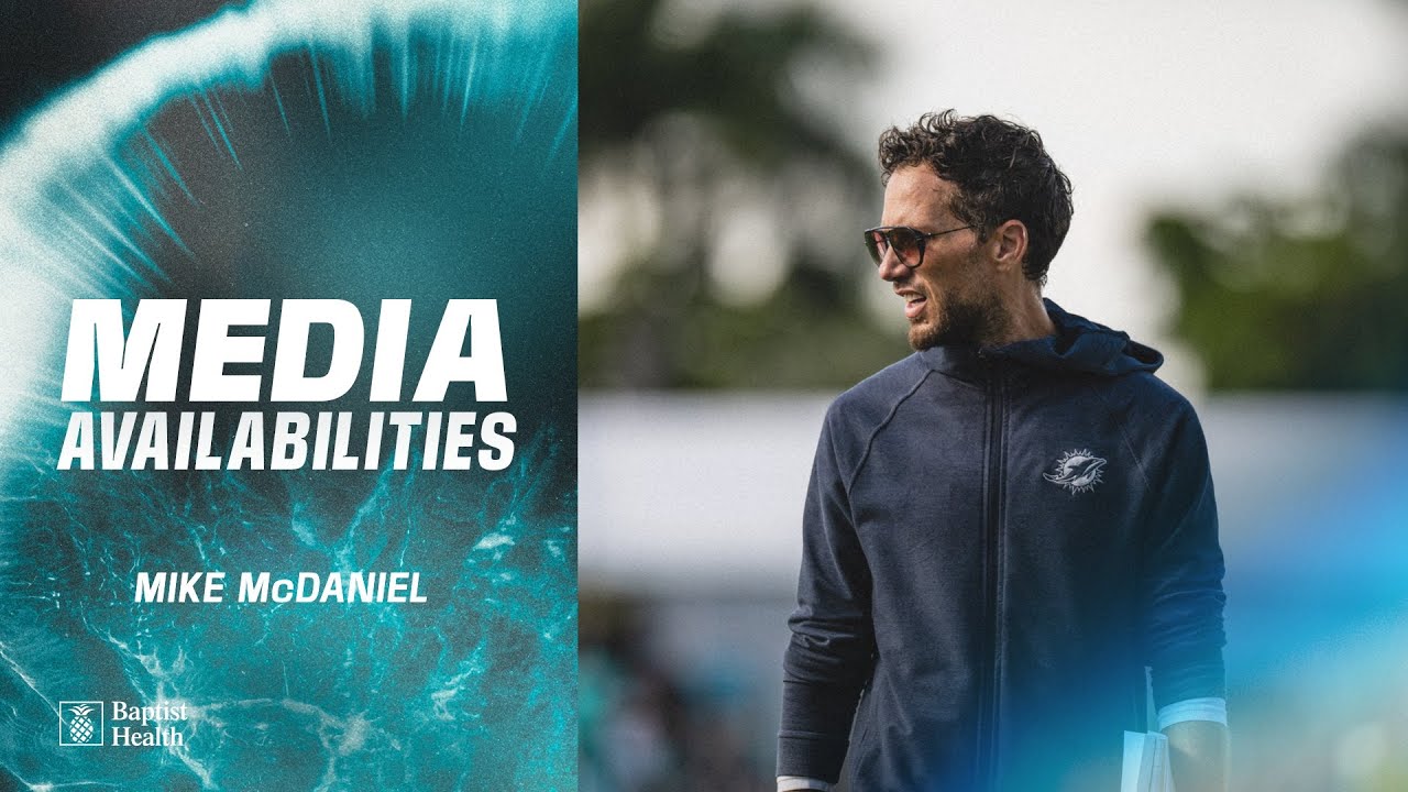 Coach Mike McDaniel meets with the media | Miami Dolphins