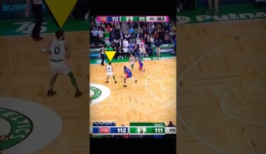 Tatum Shoots to Win It in Thrilling Ending 🙄 Pistons vs Celtics #nba #shorts