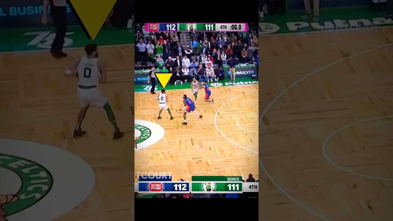 Tatum Shoots to Win It in Thrilling Ending 🙄 Pistons vs Celtics #nba #shorts