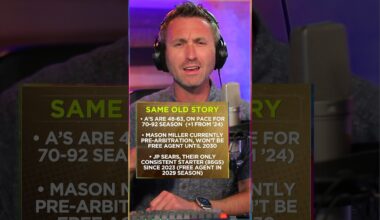 Why did the A's trade Miller & Sears? #mlb #baseball #sports