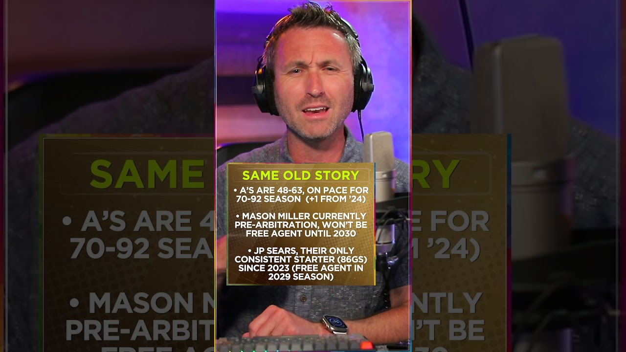 Why did the A's trade Miller & Sears? #mlb #baseball #sports