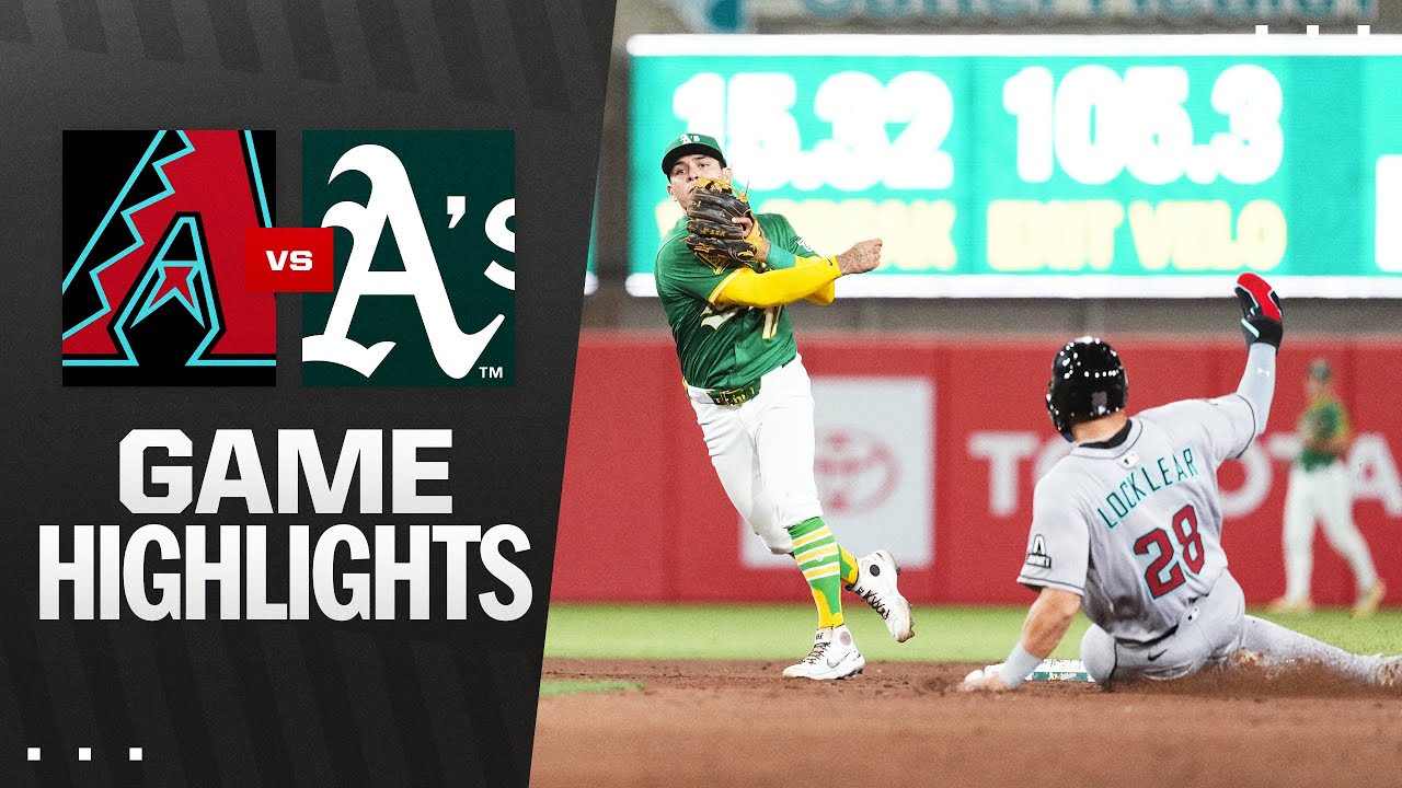 D-backs vs. Athletics Game Highlights (8/1/25) | MLB Highlights