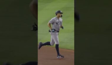 Giancarlo Stanton exits his old stomping grounds at 116 MPH 😳