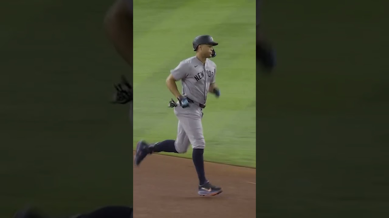 Giancarlo Stanton exits his old stomping grounds at 116 MPH 😳