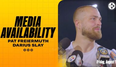 Pat Freiermuth, Darius Slay Media Availability (Aug. 1) | Pittsburgh Steelers