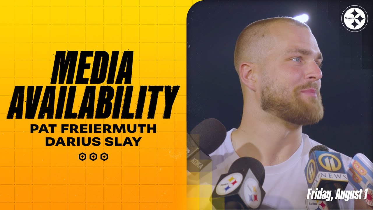 Pat Freiermuth, Darius Slay Media Availability (Aug. 1) | Pittsburgh Steelers