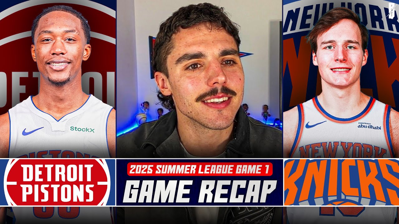 Pistons vs Knicks Post-Game Show LIVE 🚨 | Summer League 2025 | Chaz Lanier DEBUT!